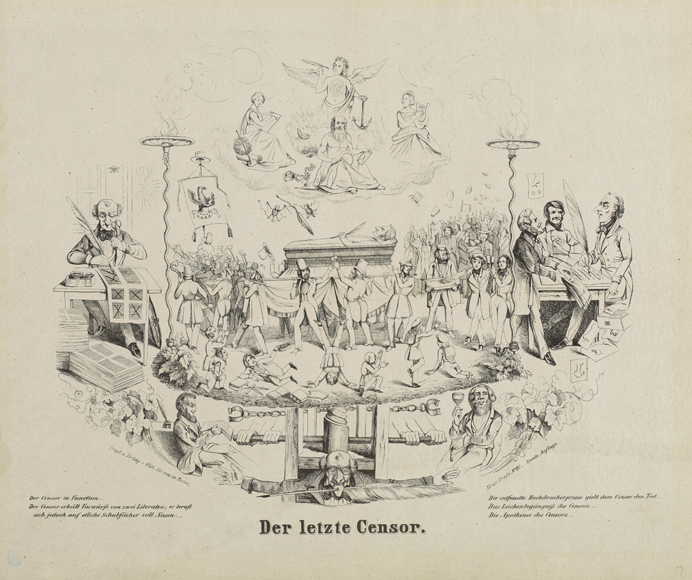 "Der letzte Censor", Wilhelm Hermes (Verleger), Berlin 1842 © DHM