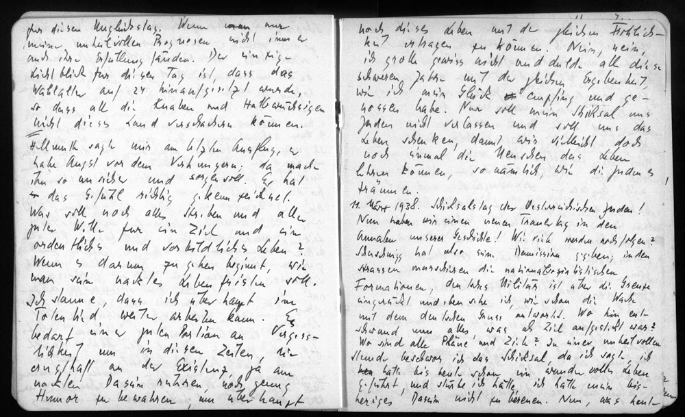 Tagebuch Paul Steiner, Leo Baeck Institute – New York | Berlin, Paul Steiner Collection AR 25208, Diary No. 7, February 2, 1938 – April 18, 1939.