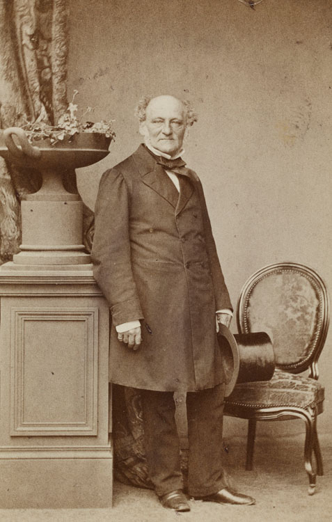 Privy councillor Alexander Mendelssohn (1798–1871), purchaser of the painting "Borussia", Robert Jefferson Bingham (1824/1825–1870), Paris, ca. 1860/1865, Albumen print, cardboard, Berlin © private collection