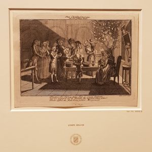 Weihnachtsbescherung am Morgen des 25. Dezember, Joseph Kellner, Radierung, 1770/1780 © Staatliche Graphische Sammlung München