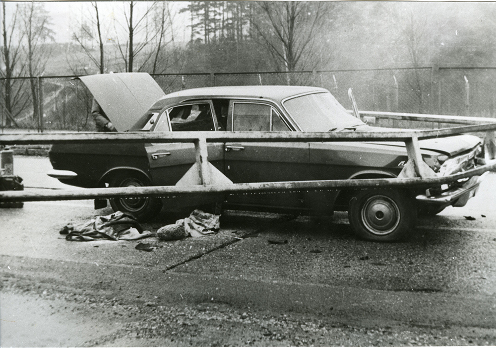 Gescheiterter Fluchtversuch im Auto von Ost- nach West-Deutschland, um 1975, Deutsche Demokratische Republik © DHM