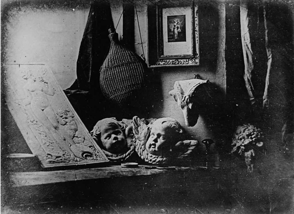 Louis Jacques Mandé Daguerre, L´Atélier de l´artiste [The Artist’s Studio], Daguerreotype, 1837