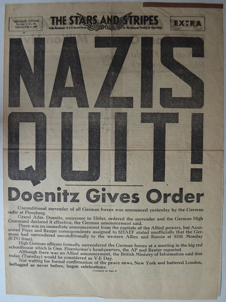 Original World War II German Newspaper De SS Man No.8-1944 