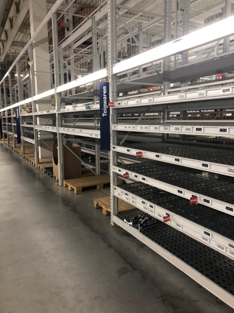 Empty shelves in the Metro supermarket in Schwelm, 19 March 2020 / DHM © Gebhardt, Angelika