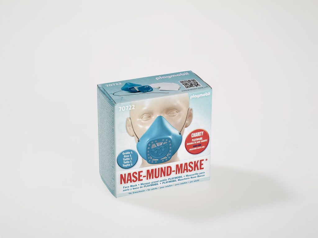 playmobil Nase-Mund-Maske, Größe L, AK 2020/35 / DHM © Sebastian Ahlers