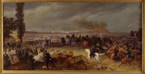 Die Schlacht von Königgrätz am 3. Juli 1866, Georg Bleibtreu, Öl auf Leinwand, um 1869 