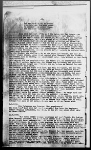 Auszug aus Hertha Nathorffs Tagebuch vom 2. März 1939, Leo Baeck Institute – New York | Berlin, Hertha Nathorff, Memoir, Reichstagsbrandt, ME 460 