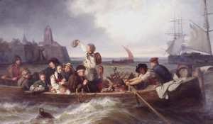 Emigrants' farewell, Antonie Volkmar, 1860, Deutsches Historisches Museum