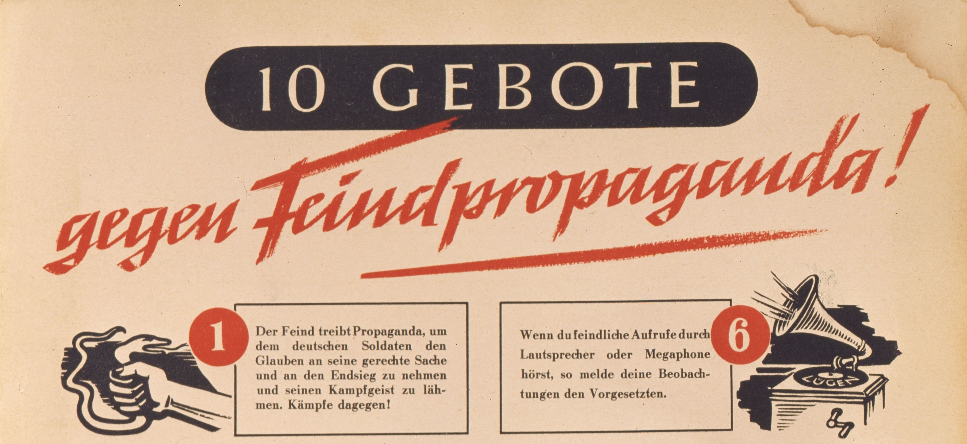 Passierschein Flugblatt zu roten German Propaganda Sowjetunion 
