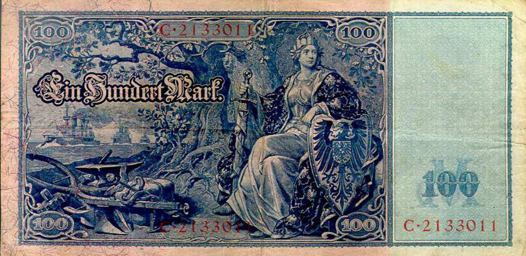 Numismatik: Ein Hundert Mark, 1909