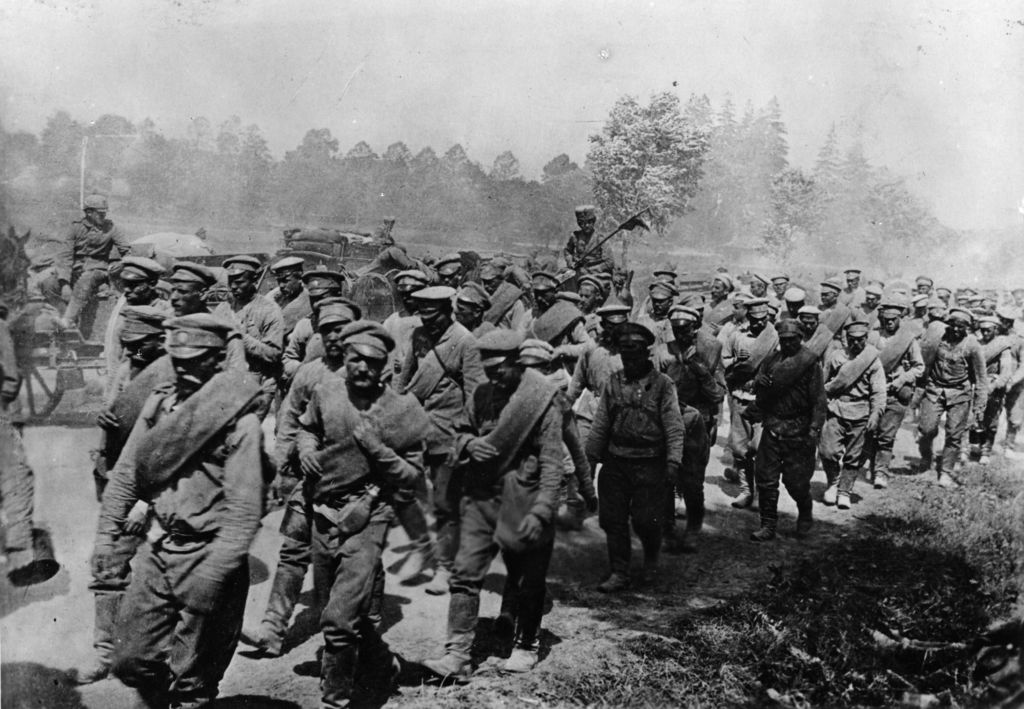 Photo: Russische Kriegsgefangene in Ostpreußen, 1914
