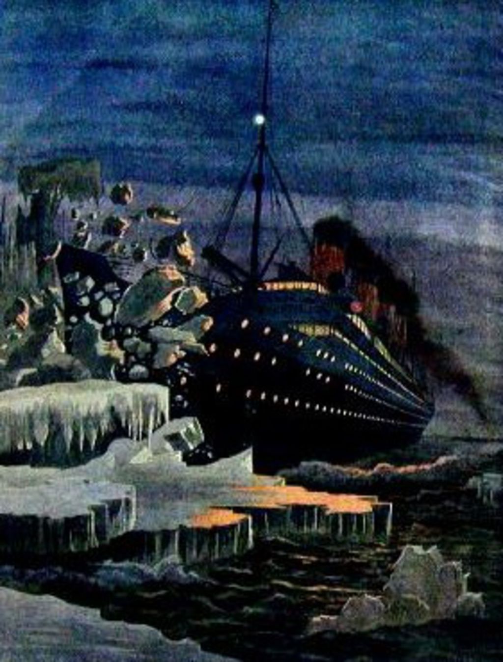 Grafik: Untergang der Titanic, 1912