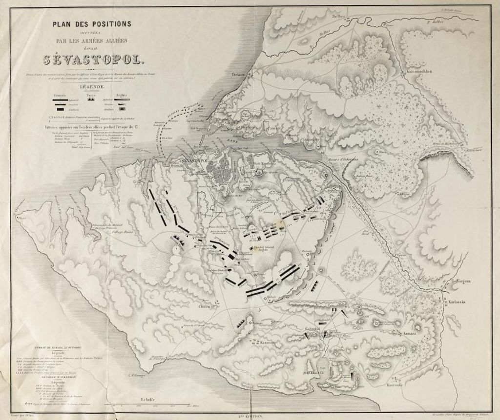 Karte: Die Belagerung von Sewastopol, 1854/55