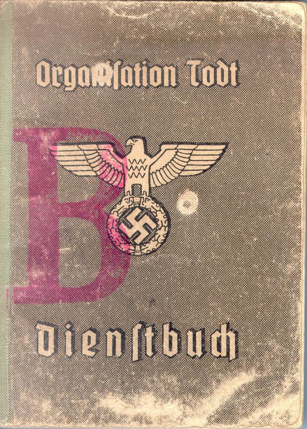 Exponat: Dienstbuch: Organisation Todt, 1944