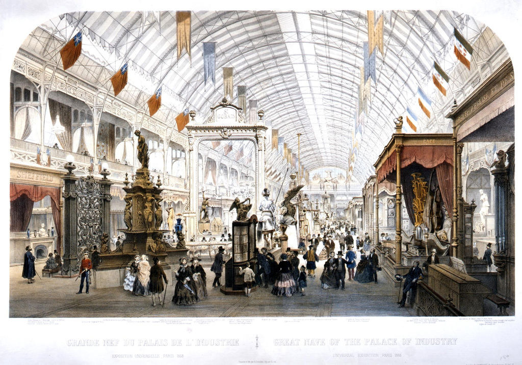 Grafik: Die Weltausstellung in Paris, 1855