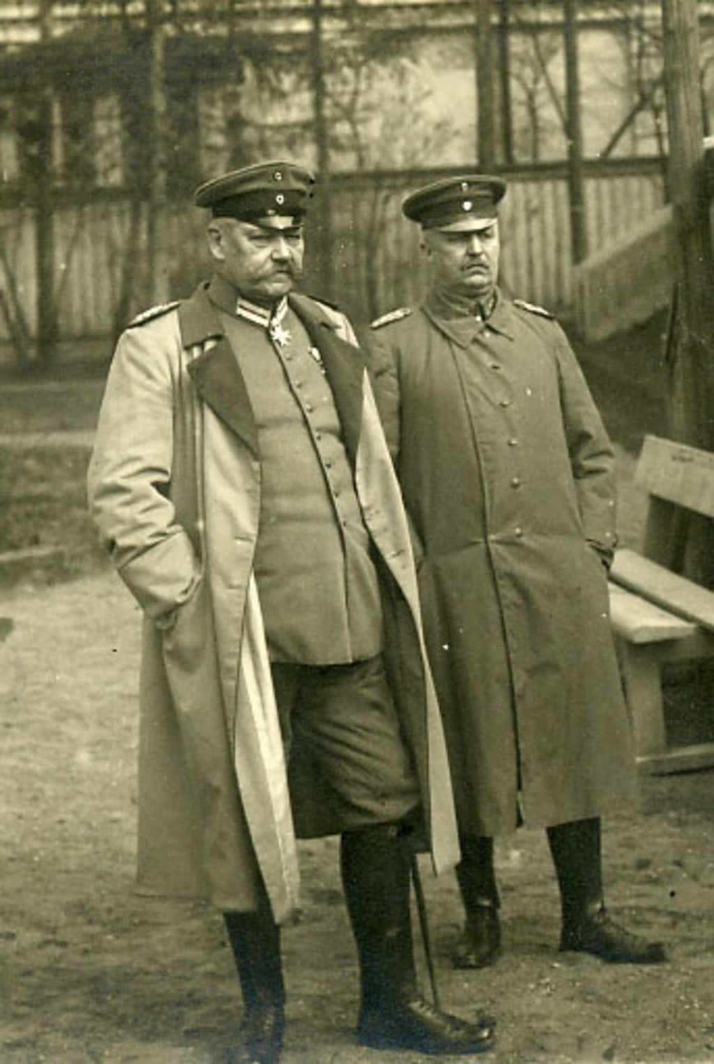 Postkarte: Hindenburg und Ludendorff in Kowno, um1916