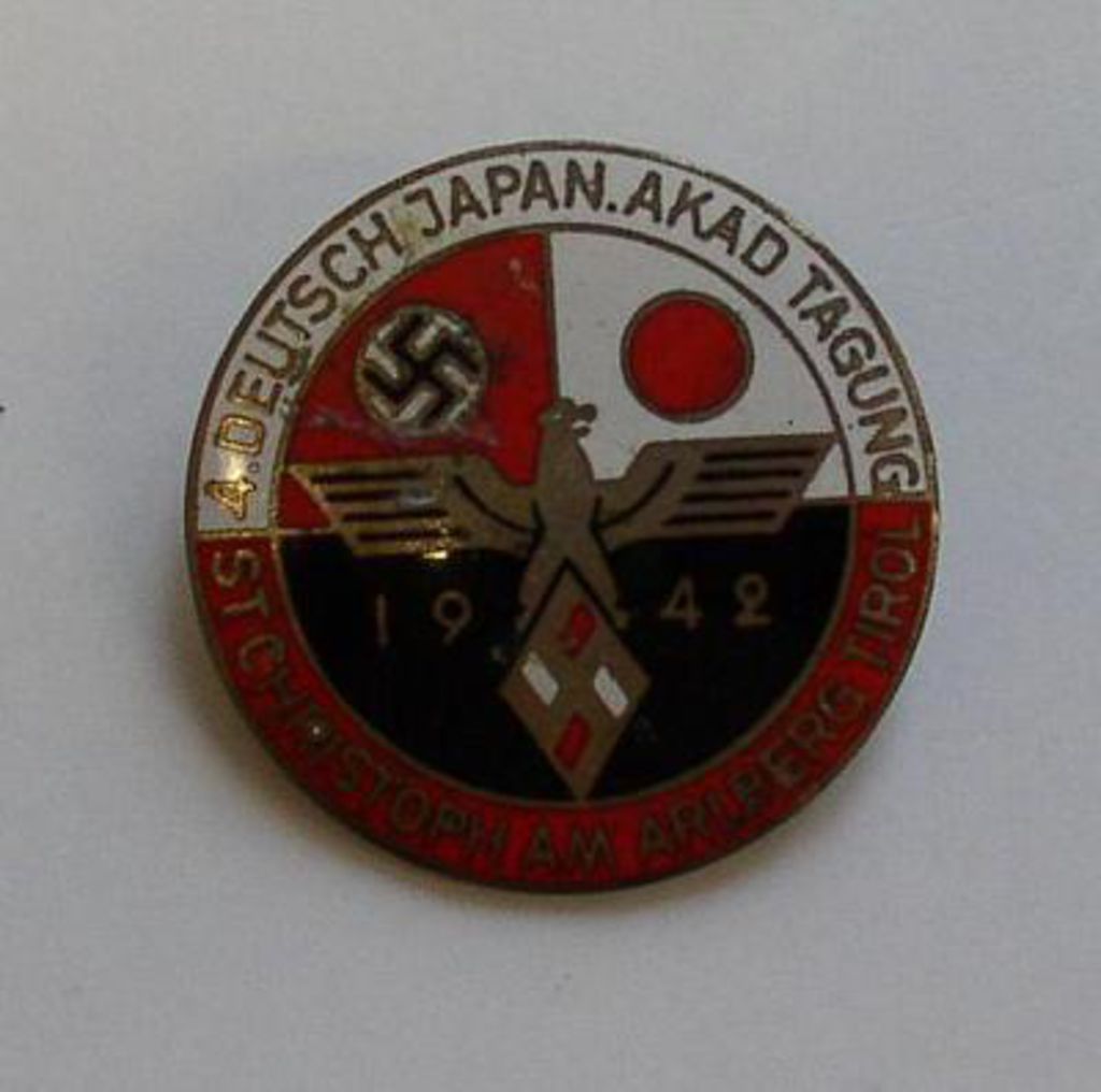 Exponat: Abzeichen: 4. Deutsch-Japanische akademische Tagung, 1942