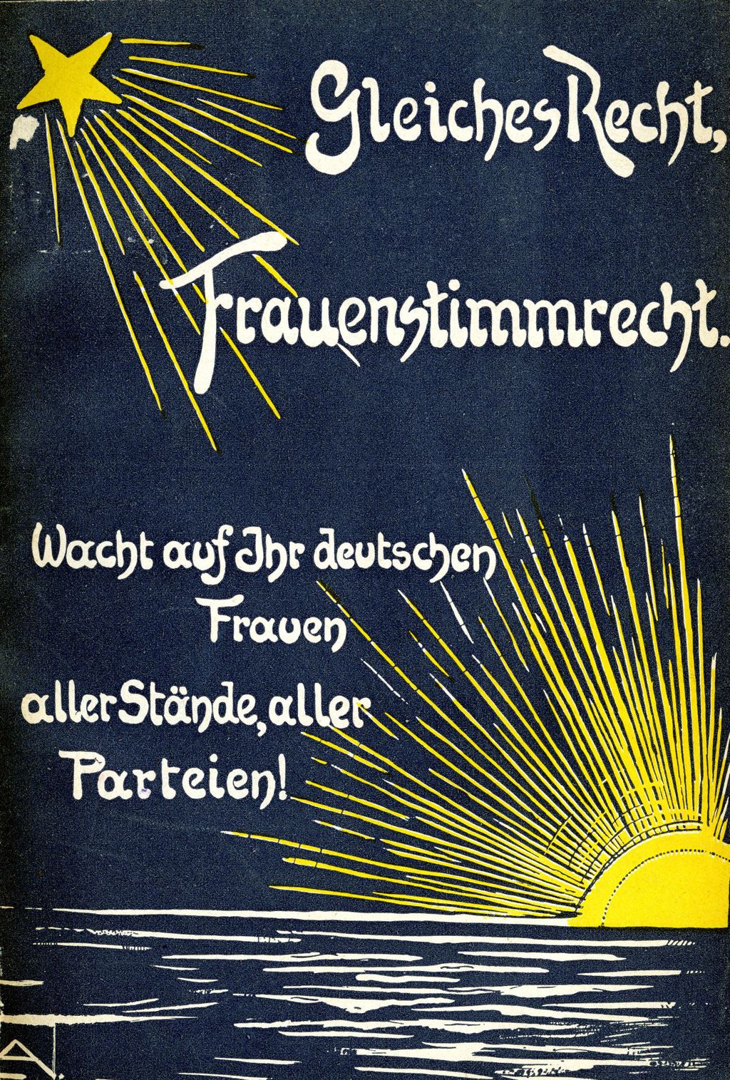 Broschüre: Heymann, Lida Gustava "Gleiches Recht, Frauenstimmrecht", 1907