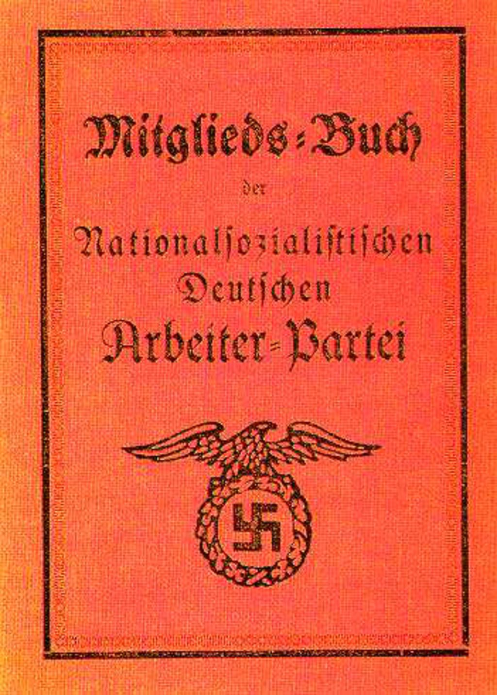 Exponat: Dokument: NSDAP-Mitgliedsbuch, 1923