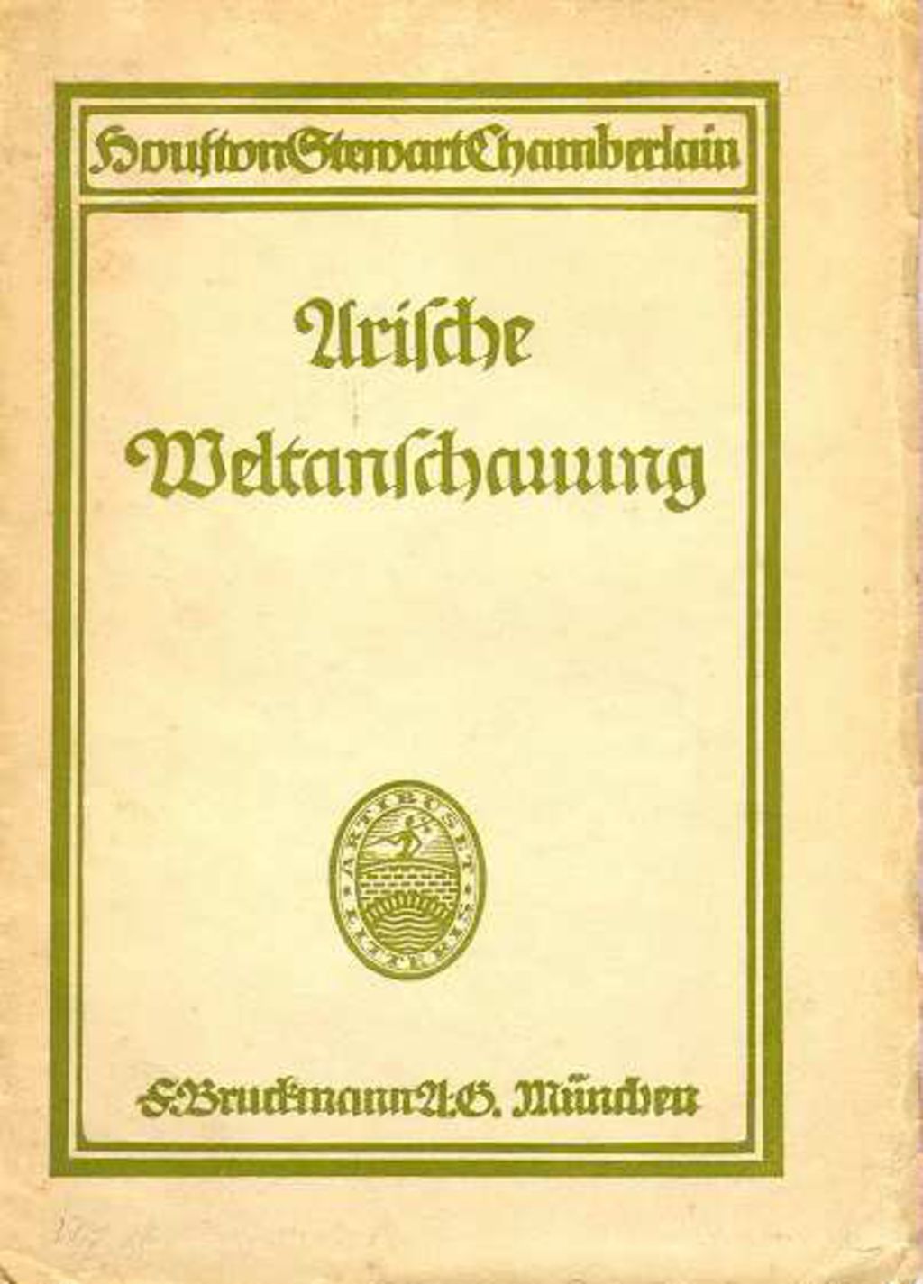 Exponat: Buch: Chamberlain, Houston Stewart "Arische Weltanschauung", 1916