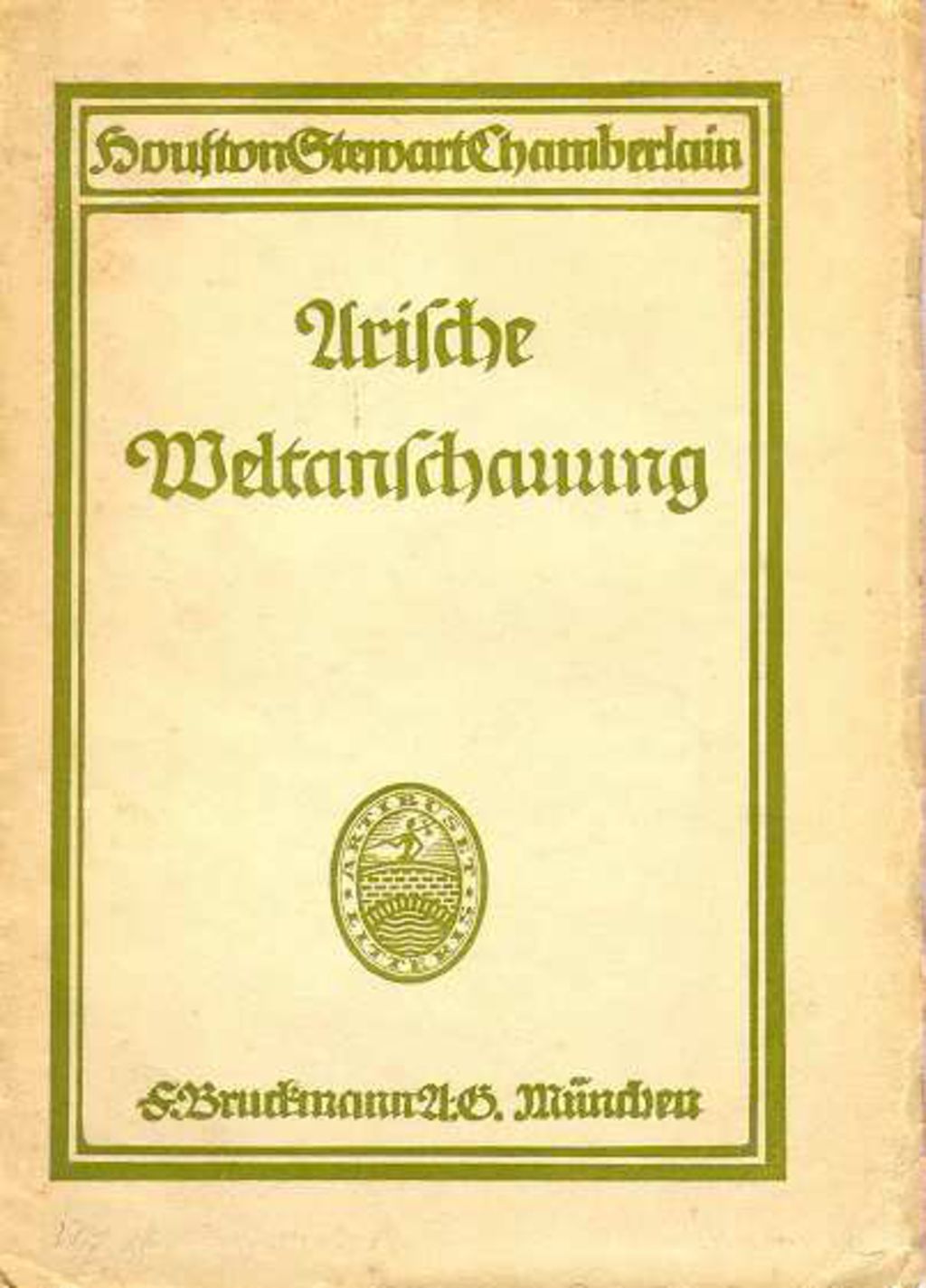 LeMO Objekt - Houston Stewart Chamberlain, "Arische Weltanschauung", 1916