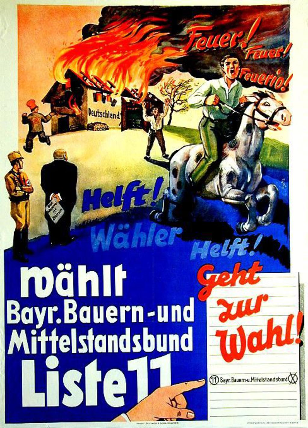 Exponat: Plakat: Wahlplakat des BBB, 1932