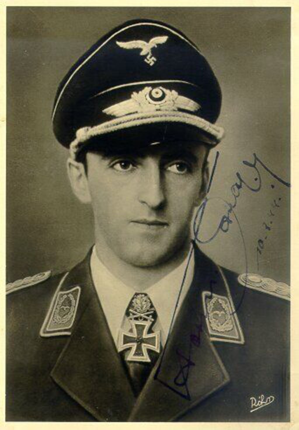 Exponat: Postkarte: Major Hermann Graf, 1942
