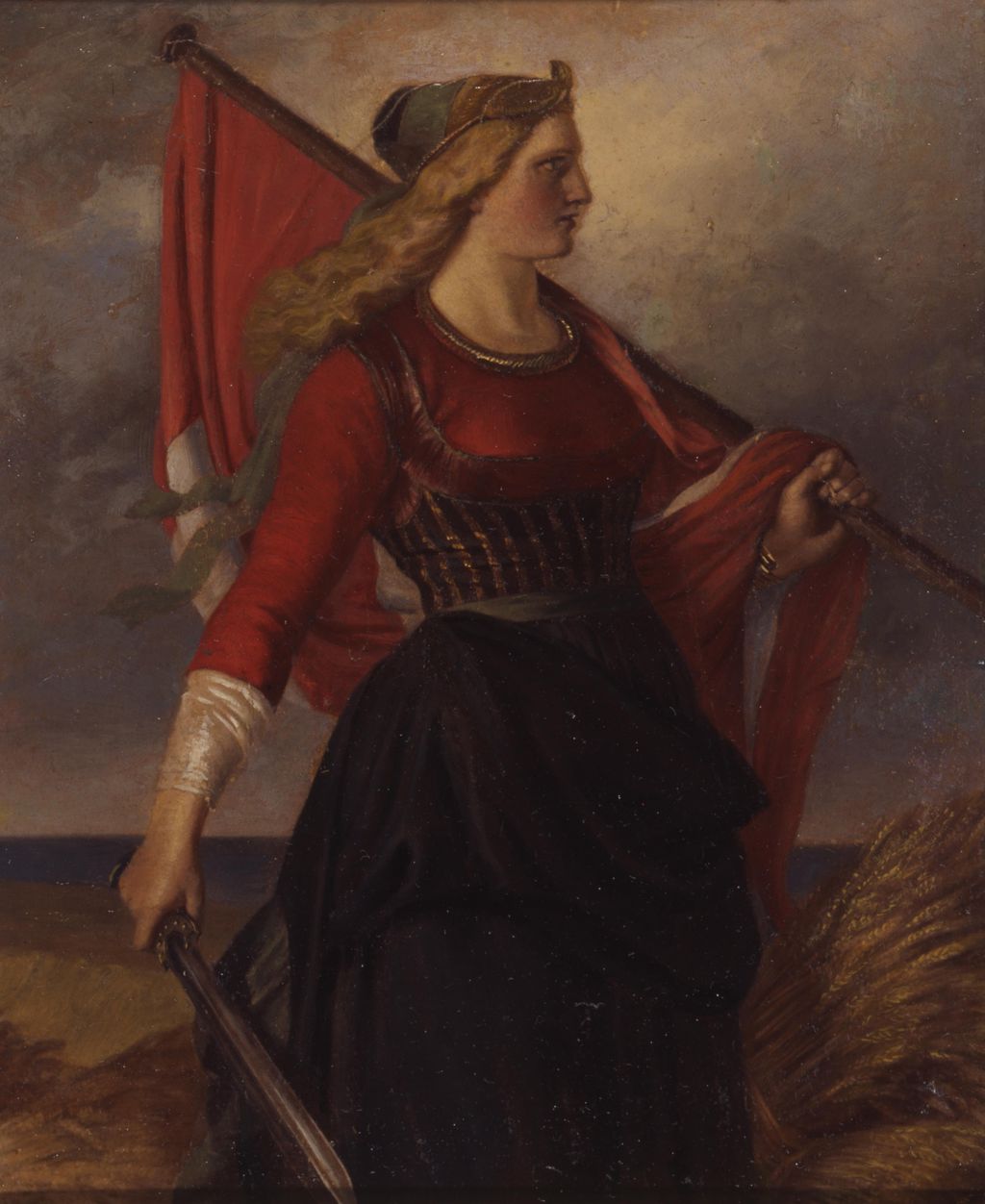 Gemäde: Mutter Dänemark - "Mor Danmark", 1851