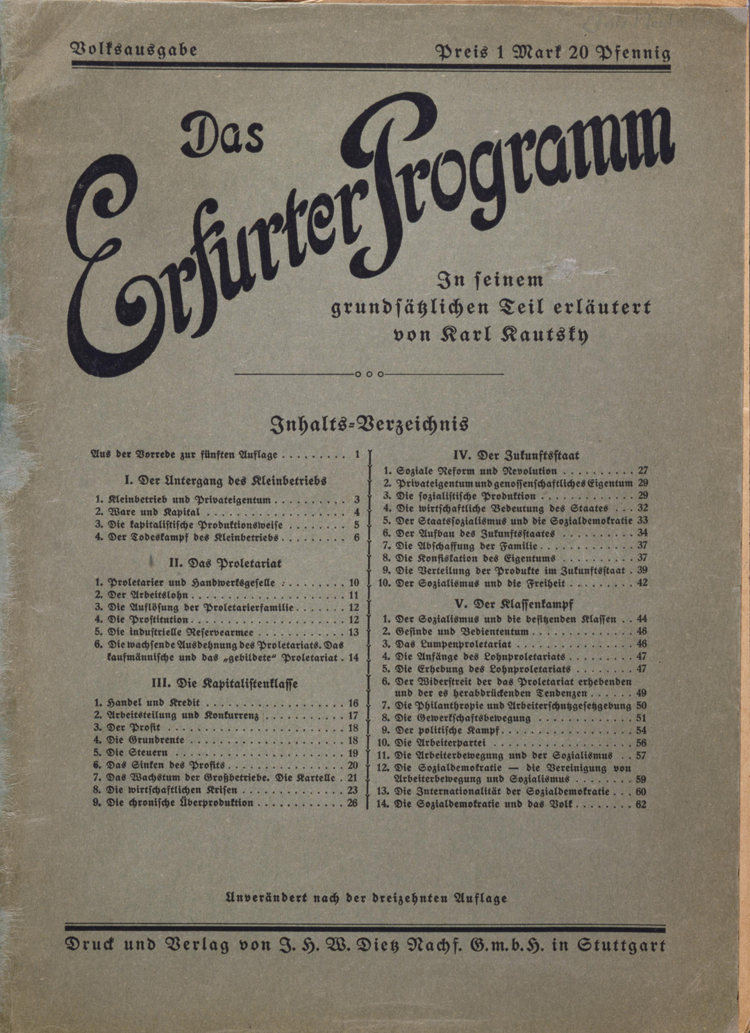 Dokument: Das Erfurter Programm von 1891