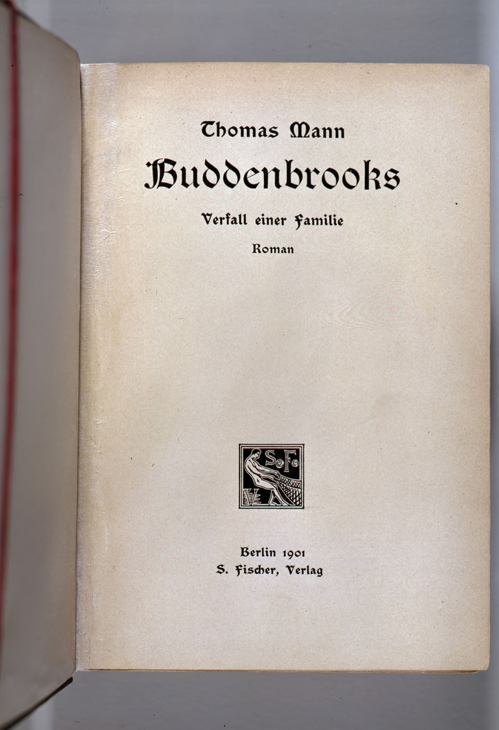 Buch: Thomas Mann, "Buddenbrooks. Verfall einer Familie", 1901
