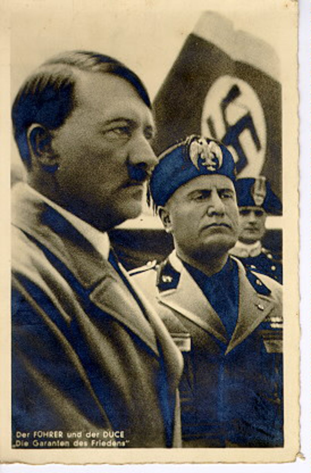 Exponat: Postkarte: Hitler und Mussolini, 1937