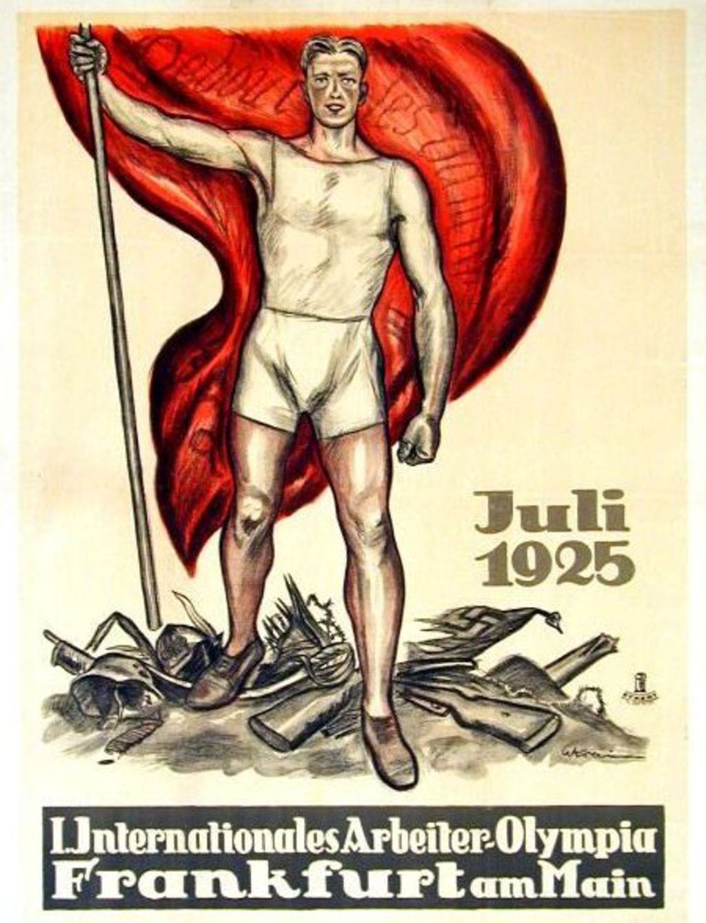 Exponat: Plakat: I. Internationale Arbeiterolympiade, 1925