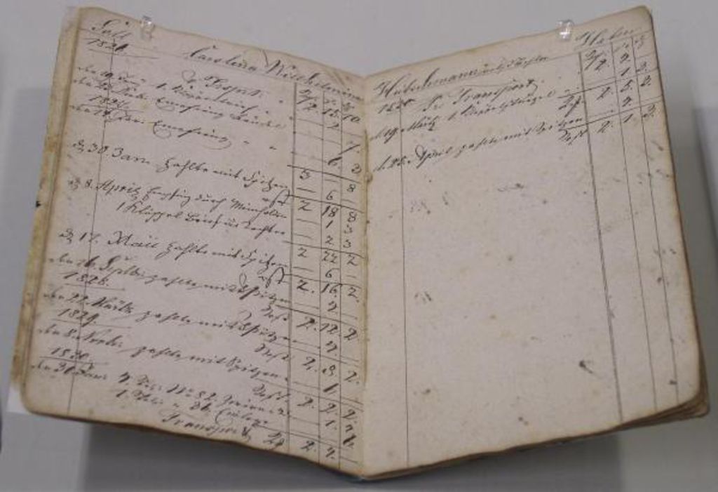 Exponat: Arbeitsbuch, 1821-1830