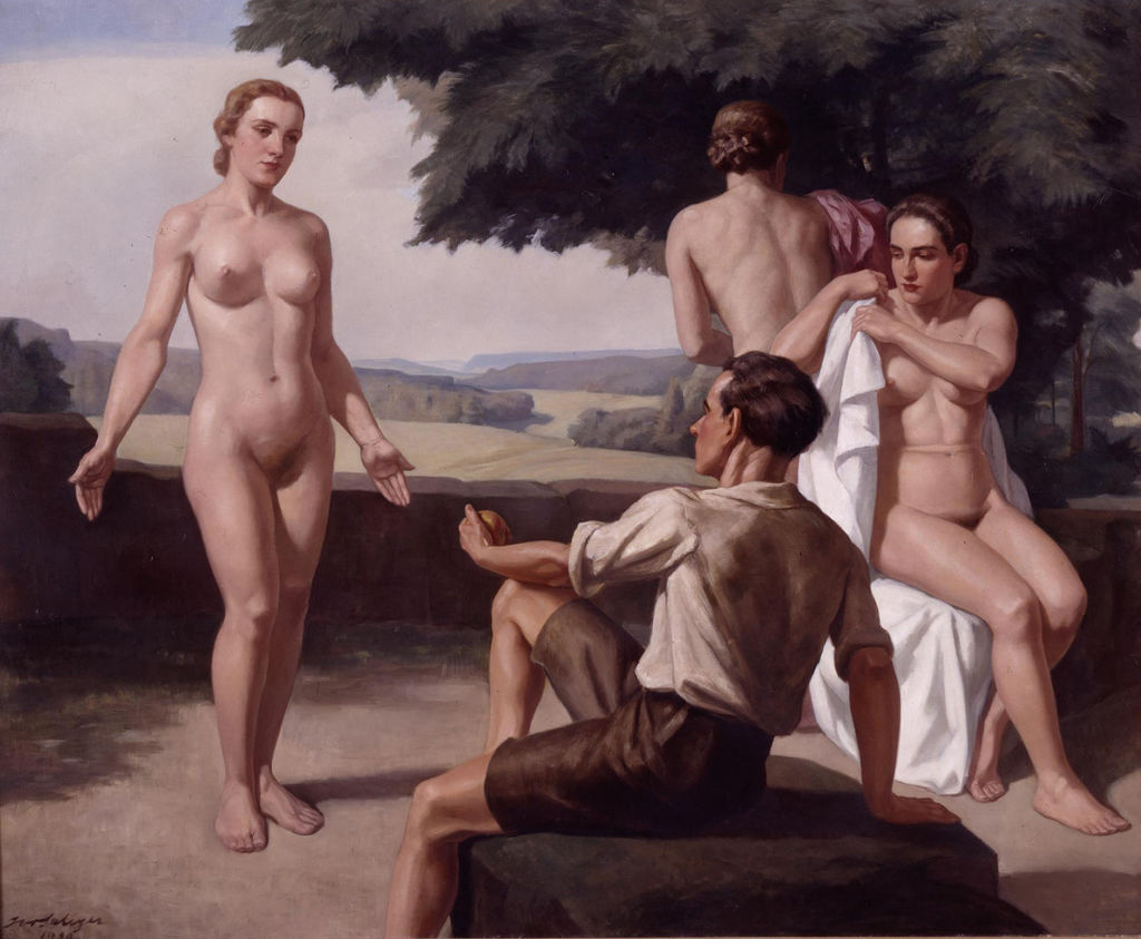 Exponat: Gemälde: Ivo Saliger, "Urteil des Paris", 1939