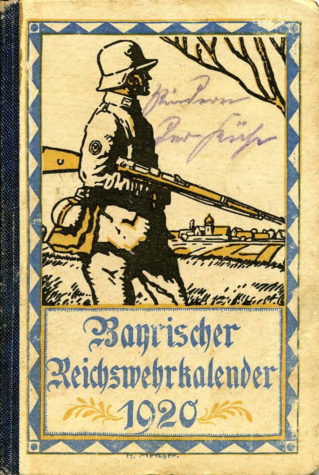 Exponat: Kalender: "Bayrischer Reichswehrkalender 1920", 1919
