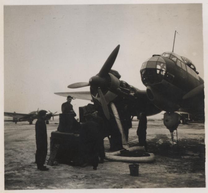 Startvorbereitungen für Junkers Ju 88