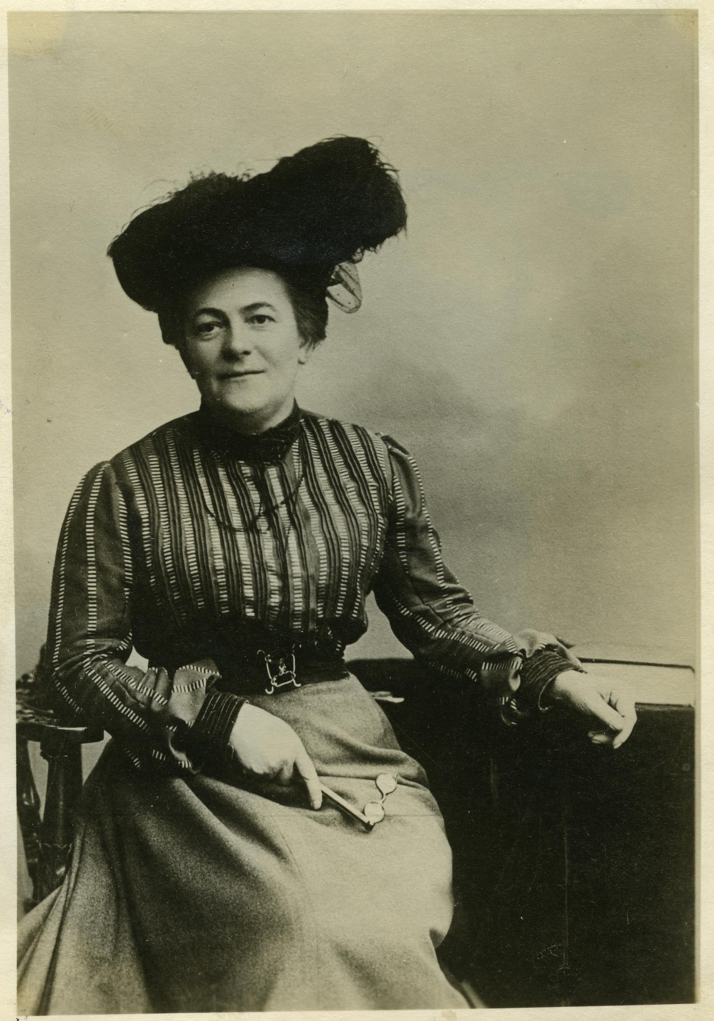 Postkarte: Clara Zetkin, um 1910