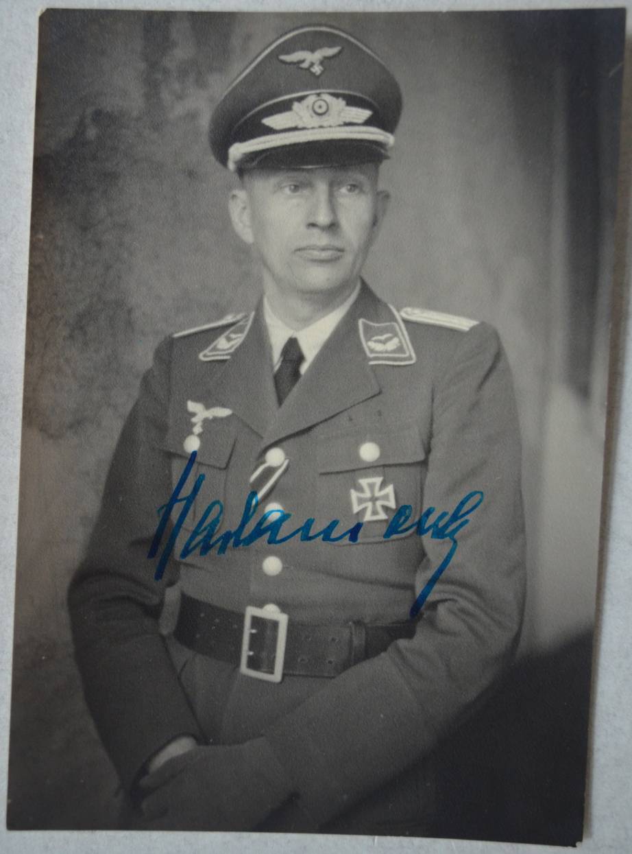 Signierte Fotopostkarte von Eugen Hadamovsky, 1943/44