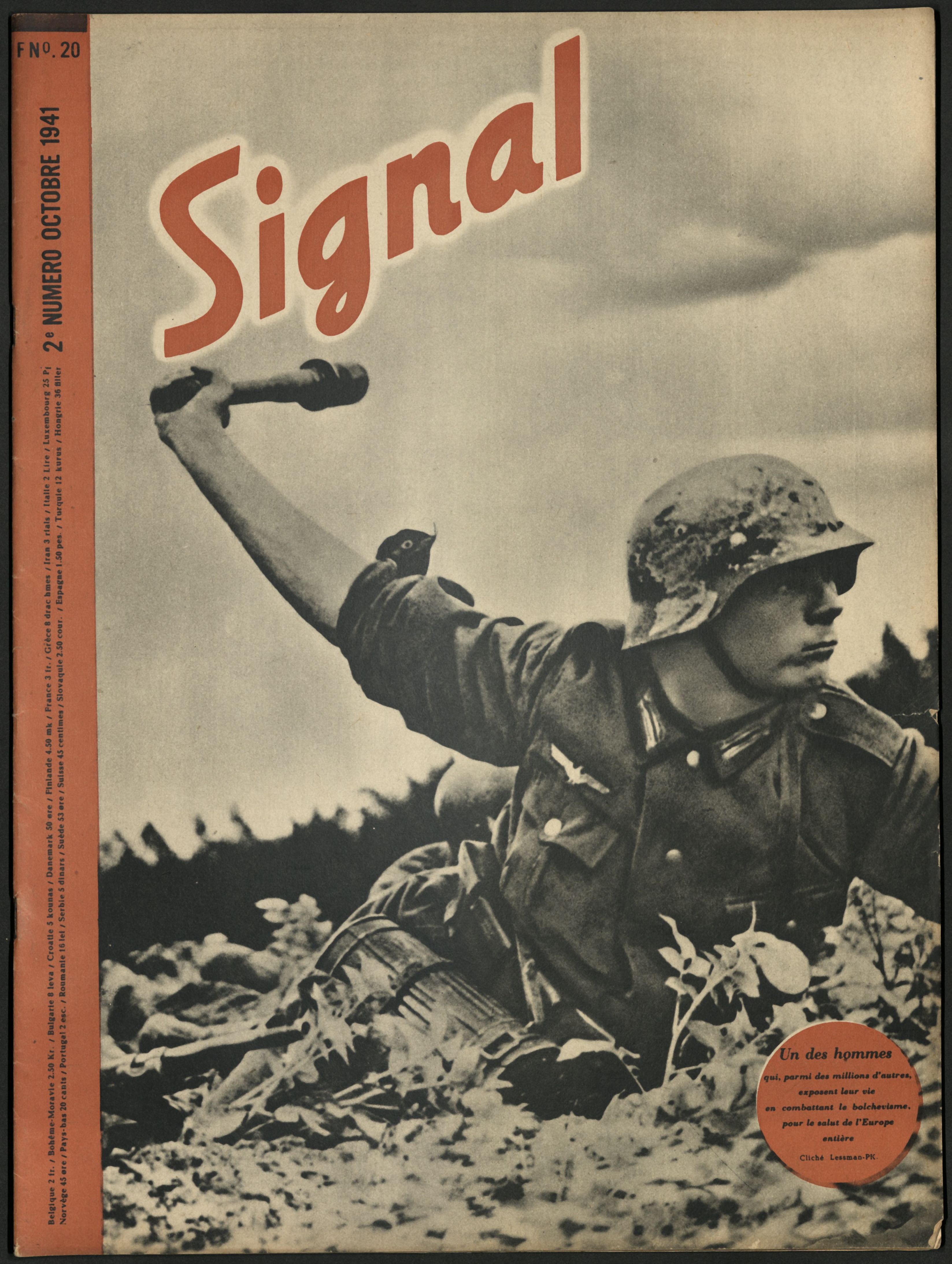 [Druckgut: Illustrierte Propagandazeitschrift der Wehrmacht "Signal", Ausgabe in französischer Sprache, Jahrgang 2, No. 20, 2. Nummer im Oktober 1941]