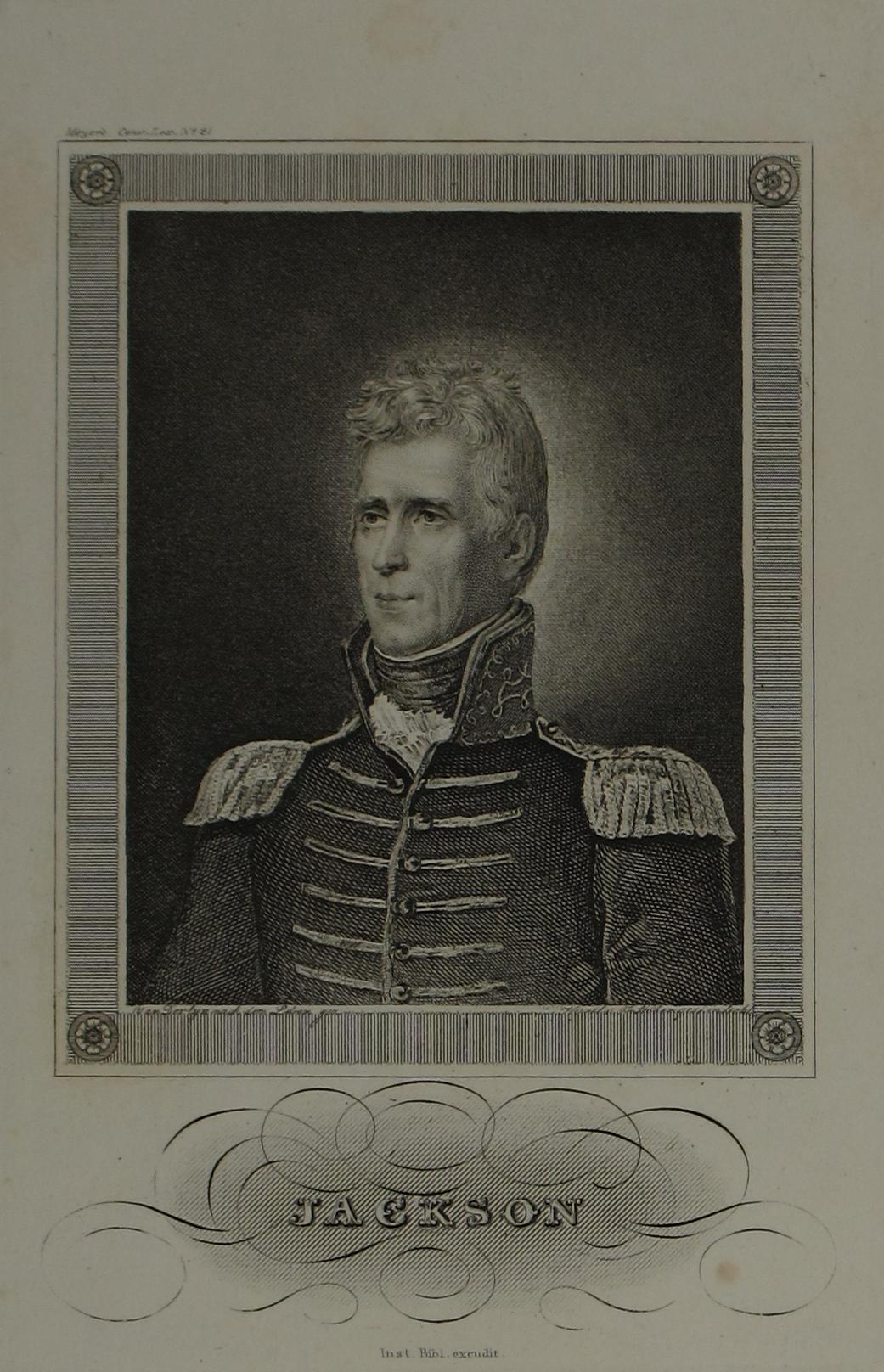 [Porträt des siebten Präsidenten der Vereinigten Staaten von Amerika Andrew Jackson]