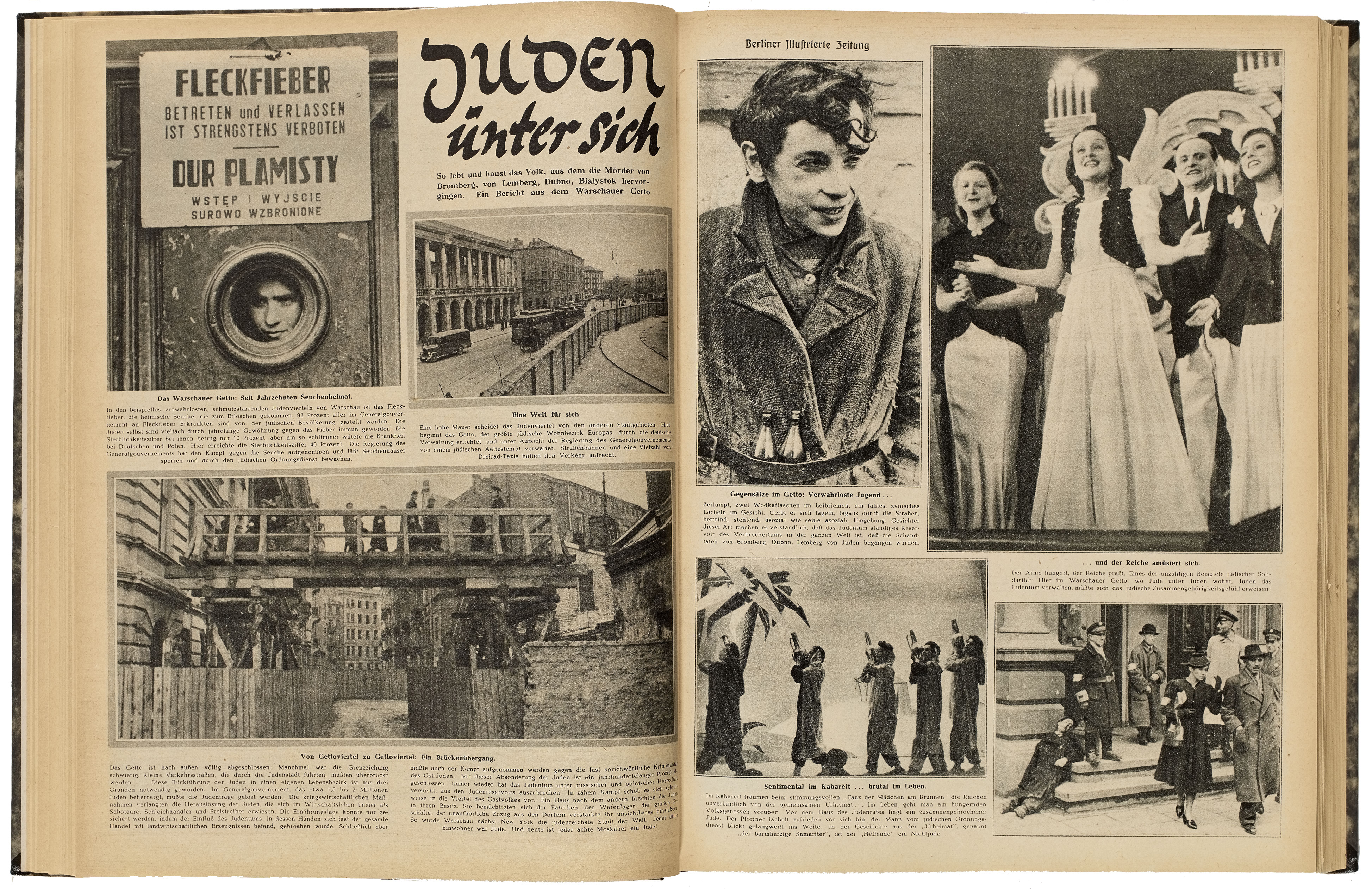 [Druckgut: "Juden unter sich", Antisemitischer Artikel in der Berliner Illustrierten Zeitung, 1941]