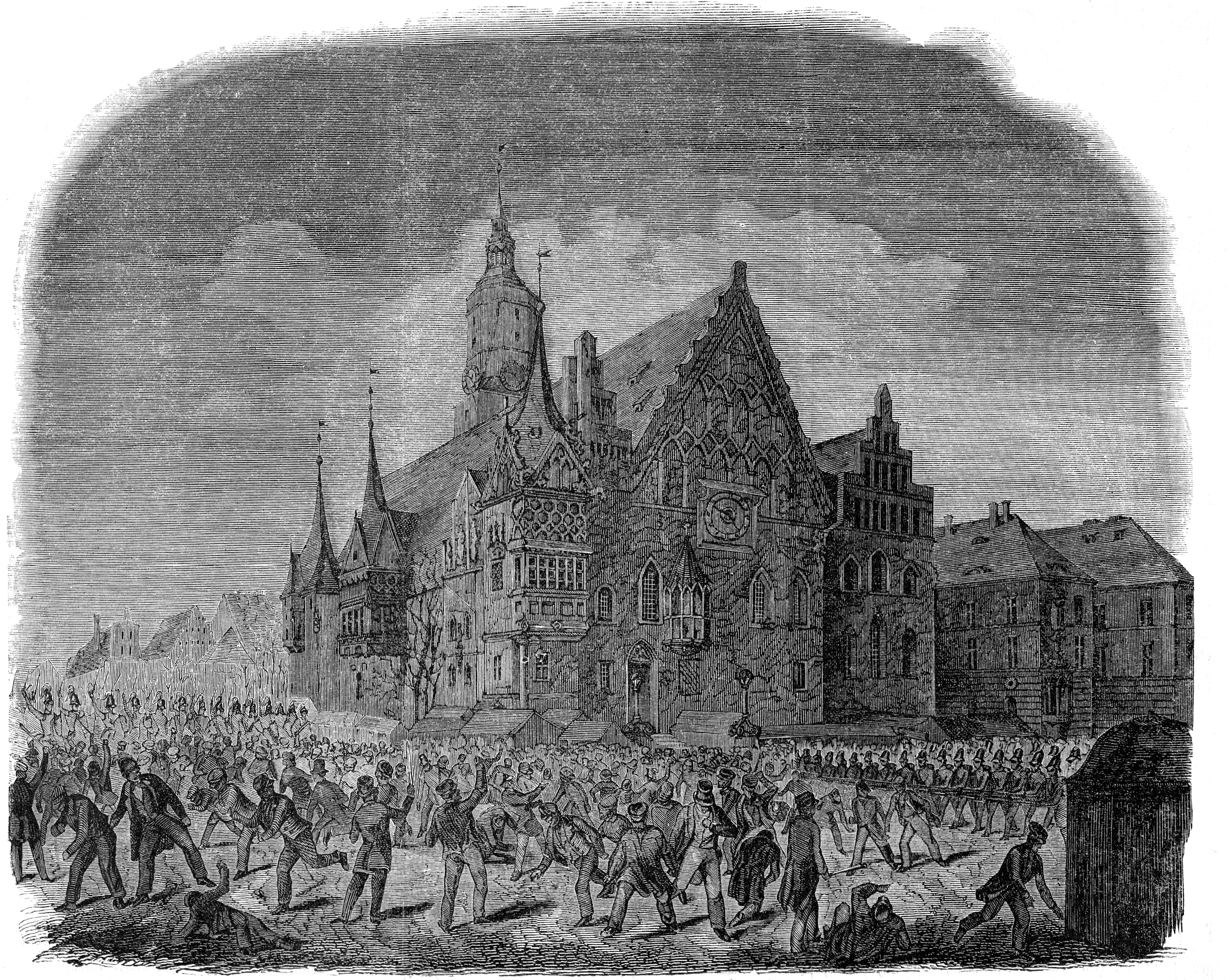 Arbeiterunruhen in Breslau am 22. März 1847