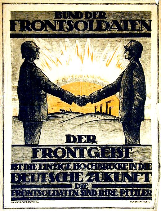 [Politisches Plakat des Bundes der Frontsoldaten, 1919/1923]