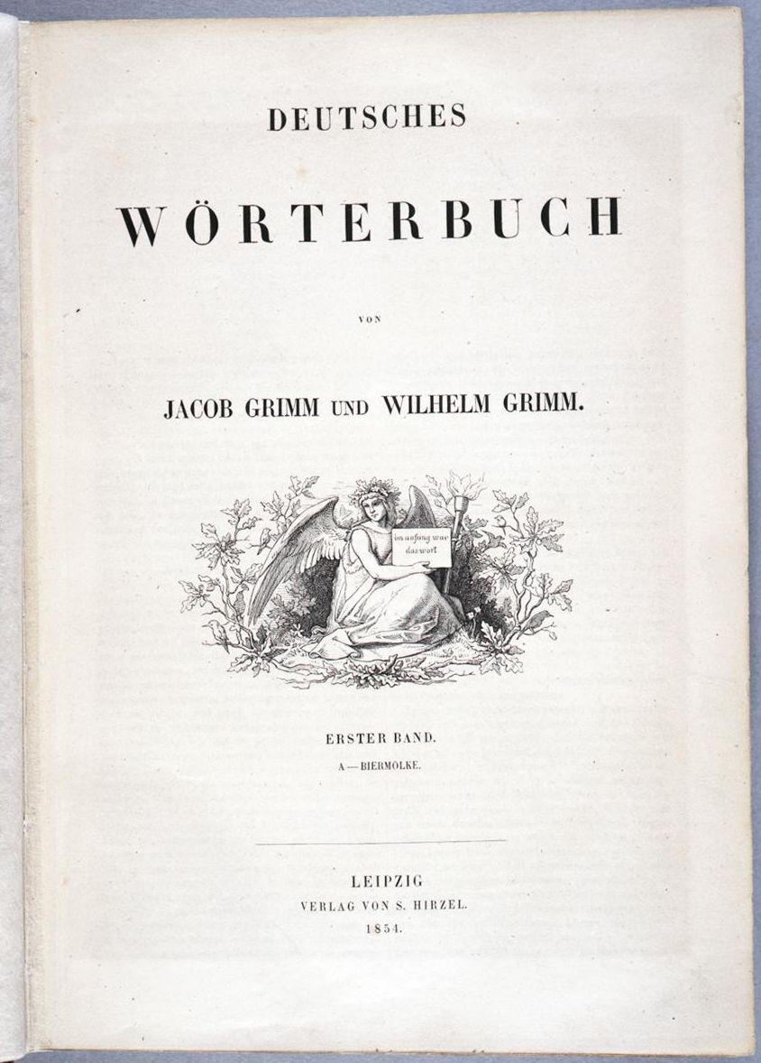 Buch: Jacob und Wilhelm Grimm, Deutsches Wörterbuch, 1854