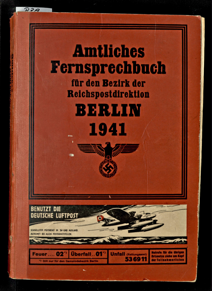 [Amtliches Fernsprechbuch 1941]