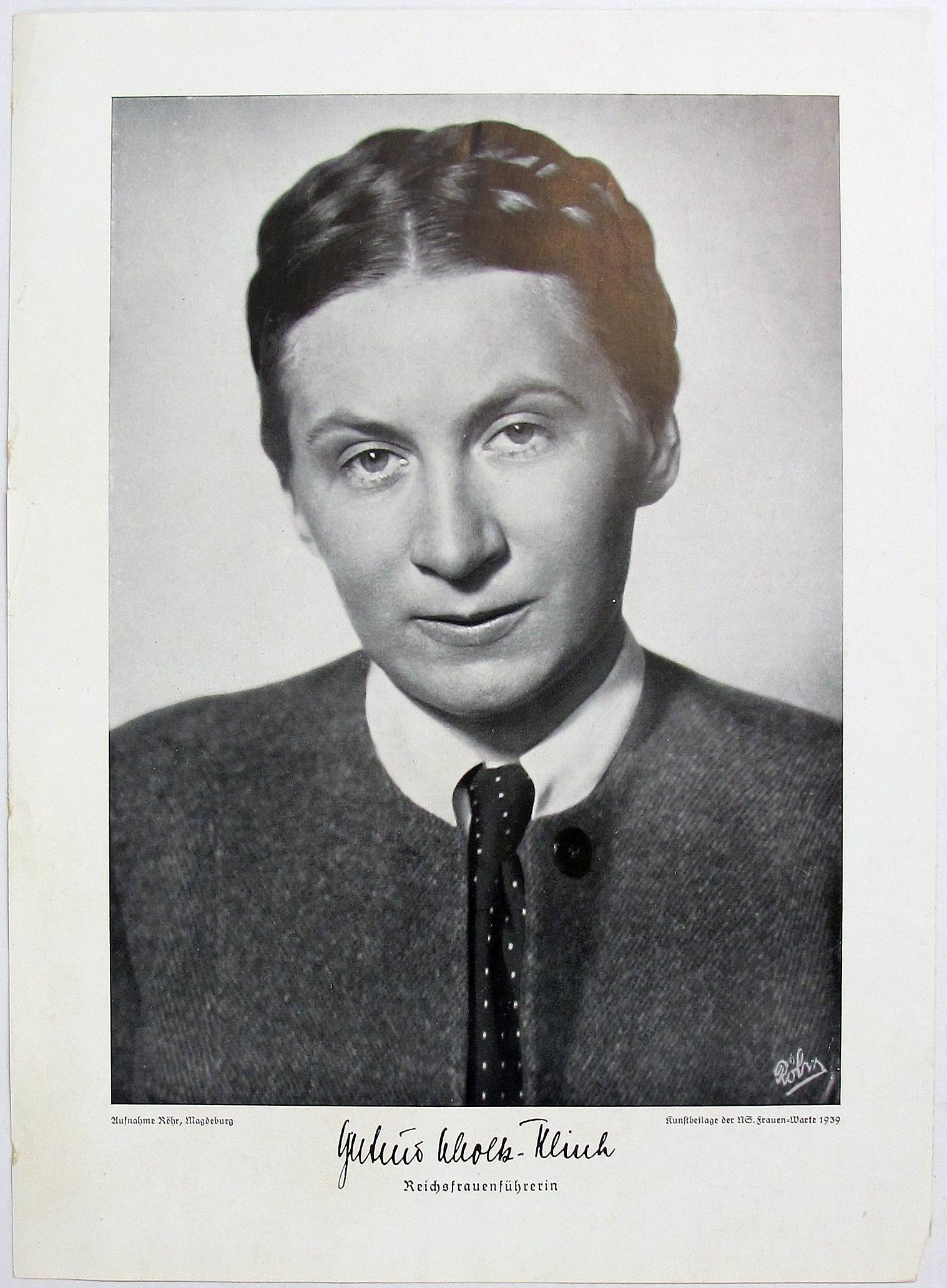 [Gertrud Scholtz-Klink, 1939]