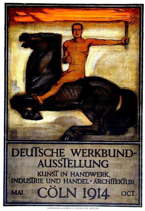 Plakat: Peter Behrens "Deutsche Werkbundausstellung Köln", 1914