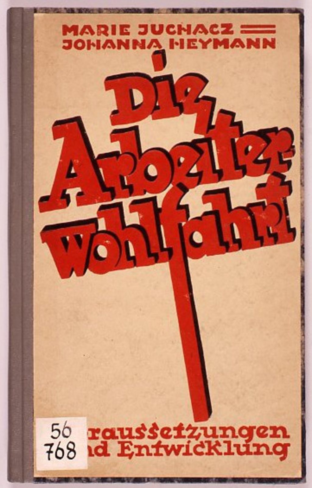 Exponat: Buch: Die Arbeiterwohlfahrt, 1924