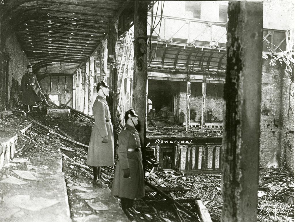 Foto: Reichstagsbrand, 1933