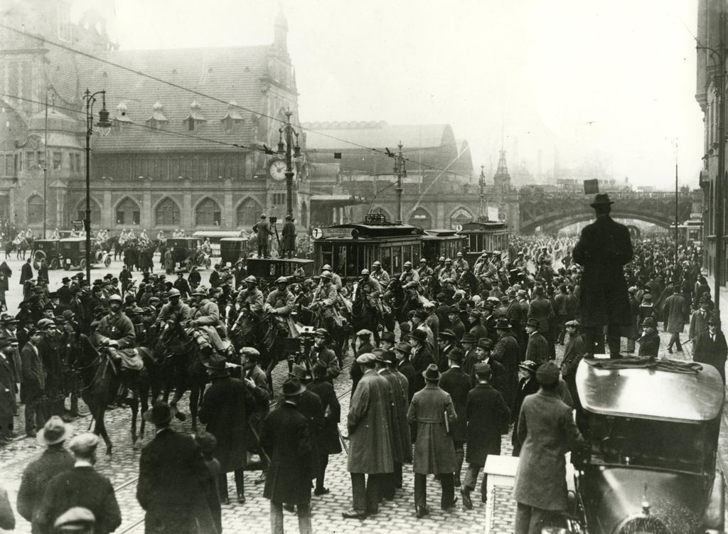Foto: Französische Kavallerie in Essen, 1923